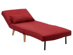 Fauteuil Met Bed Optie Posio Van Stof - Rood