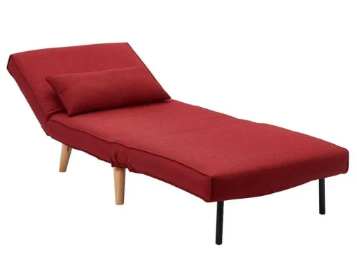 Fauteuil Met Bed Optie Posio Van Stof - Rood
