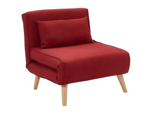 Fauteuil Met Bed Optie Posio Van Stof - Rood