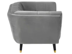 Fauteuil Samantha Ii Van Fluweel - Grijs