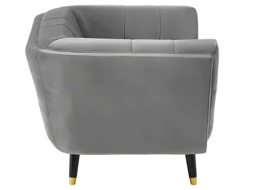 Fauteuil Samantha Ii Van Fluweel - Grijs