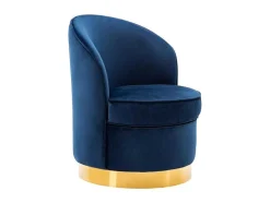 Fauteuil Sanela Van Fluweel - Nachtblauw