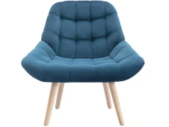 Fauteuil Van Blauwgroen Fluweel - Luosto