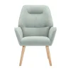 Fauteuil Van Blauwgroene Stof Osimo