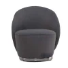 Fauteuil Van Boucle Stof - Antraciet - Elfira