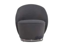Fauteuil Van Boucle Stof - Antraciet - Elfira