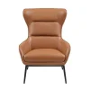 Fauteuil Van Camelkleurig Buffelleder Dinnia