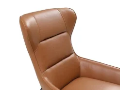 Fauteuil Van Camelkleurig Buffelleder Dinnia