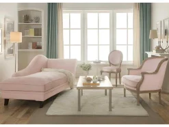 Fauteuil Van Fluweel Alienor Pastel Roze