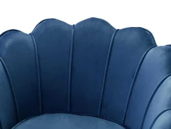 Fauteuil Van Fluweel Dandelion - Donkerblauw - Van Pascal Morabito