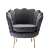 Fauteuil Van Fluweel Dandelion - Antraciet - Van Pascal Morabito