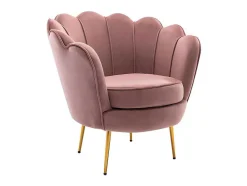 Fauteuil Van Fluweel Dandelion - Roze - Van Pascal Morabito