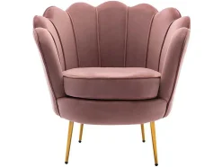 Fauteuil Van Fluweel Dandelion - Roze - Van Pascal Morabito