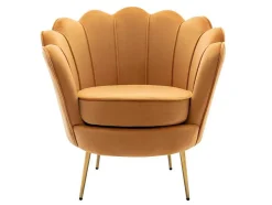 Fauteuil Van Fluweel Dandelion - Mosterdgeel - Van Pascal Morabito