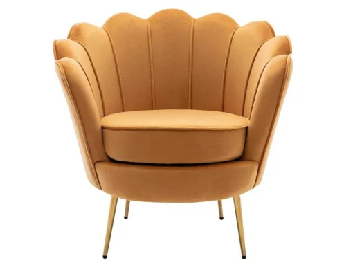 Fauteuil Van Fluweel Dandelion - Mosterdgeel - Van Pascal Morabito