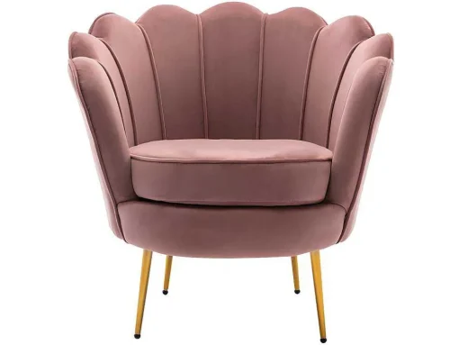 Fauteuil Van Fluweel Dandelion - Roze - Van Pascal Morabito