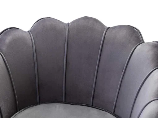 Fauteuil Van Fluweel Dandelion - Antraciet - Van Pascal Morabito