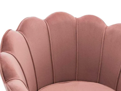 Fauteuil Van Fluweel Dandelion - Roze - Van Pascal Morabito