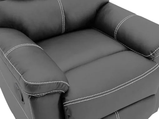 Fauteuil Van Grijze Kunstleer Canby