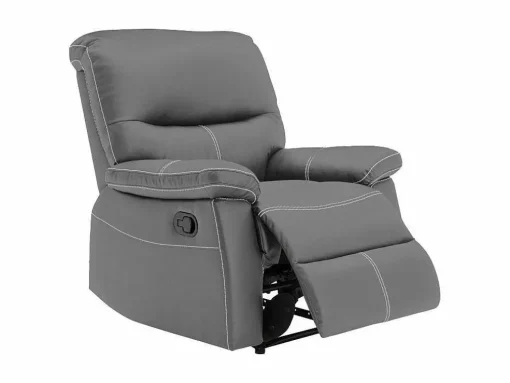 Fauteuil Van Grijze Kunstleer Canby