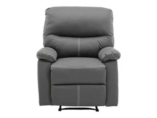 Fauteuil Van Grijze Kunstleer Canby