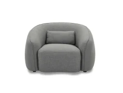 Fauteuil Van Grijze Stof Stefian