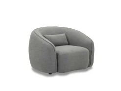 Fauteuil Van Grijze Stof Stefian