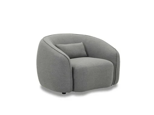 Fauteuil Van Grijze Stof Stefian
