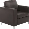 Fauteuil Van Kunstleer Ackley - Bruin