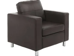 Fauteuil Van Kunstleer Ackley - Bruin