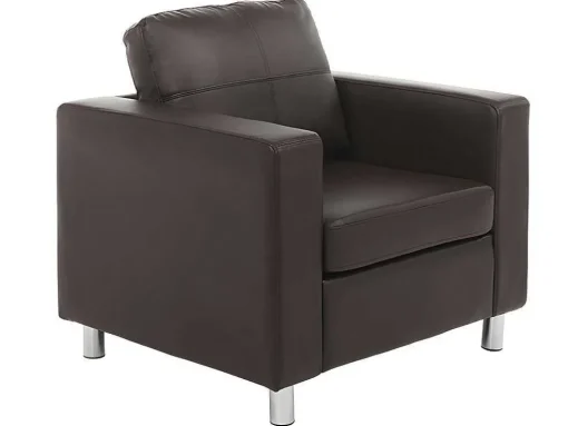 Fauteuil Van Kunstleer Ackley - Bruin
