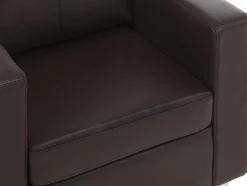 Fauteuil Van Kunstleer Ackley - Bruin