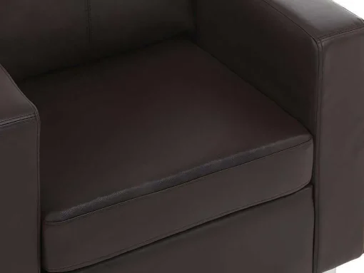 Fauteuil Van Kunstleer Ackley - Bruin