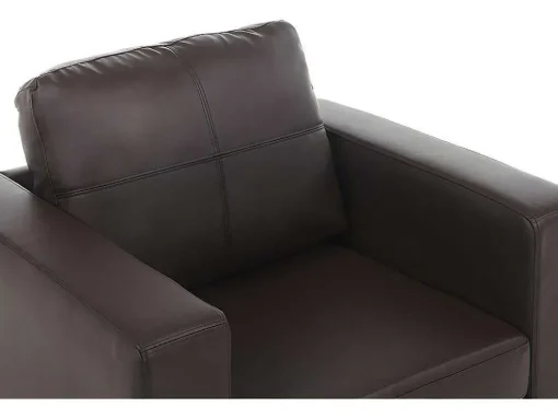 Fauteuil Van Kunstleer Ackley - Bruin