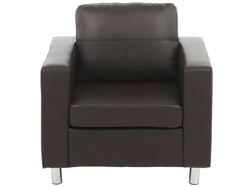 Fauteuil Van Kunstleer Ackley - Bruin