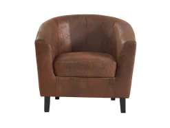 Fauteuil Van Microvezel - Oud Bruin - Cristobal Ii