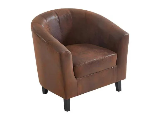 Fauteuil Van Microvezel - Oud Bruin - Cristobal Ii