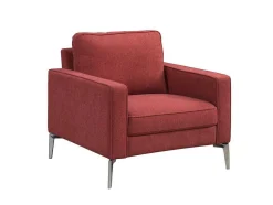 Fauteuil Van Rode Stof Tibori
