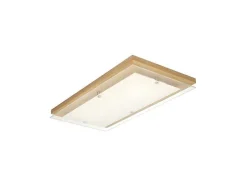 Finn Plafondlamp, Eik, Chroom, Wit, 57X29X6,5 Cm, Epikasa