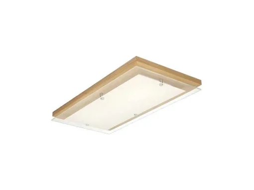 Finn Plafondlamp, Eik, Chroom, Wit, 57X29X6,5 Cm, Epikasa