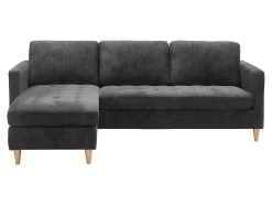 Firenze Bank Met Chaise Longue Donkergrijs.