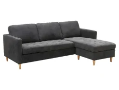 Firenze Bank Met Chaise Longue Donkergrijs.