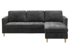 Firenze Bank Met Chaise Longue Donkergrijs.