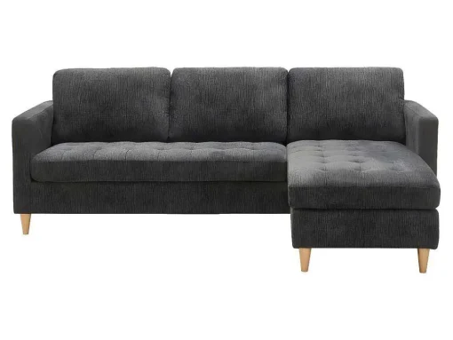 Firenze Bank Met Chaise Longue Donkergrijs.