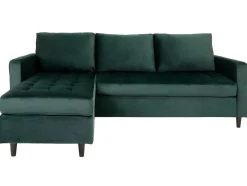 Firenze Chaise Longue Bank Velours, Groen.