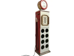 Flessenrek Met Lamp 8 Flessen - H.112 Cm - Wit - Pomp Links - Drive-In