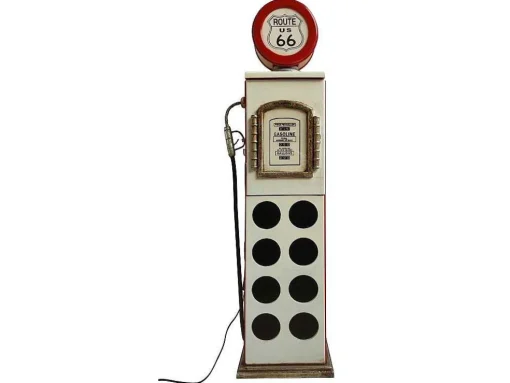 Flessenrek Met Lamp 8 Flessen - H.112 Cm - Wit - Pomp Links - Drive-In