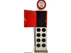 Flessenrek Met Lamp 8 Flessen - H.112 Cm - Wit - Pomp Links - Drive-In