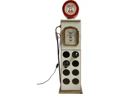 Flessenrek Met Lamp 8 Flessen - H.112 Cm - Wit - Pomp Links - Drive-In