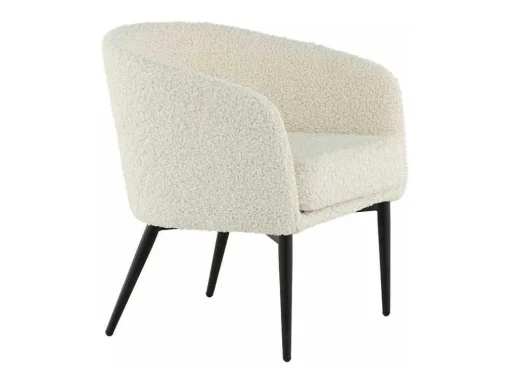 Fluffy Fauteuil Teddy Wit.
